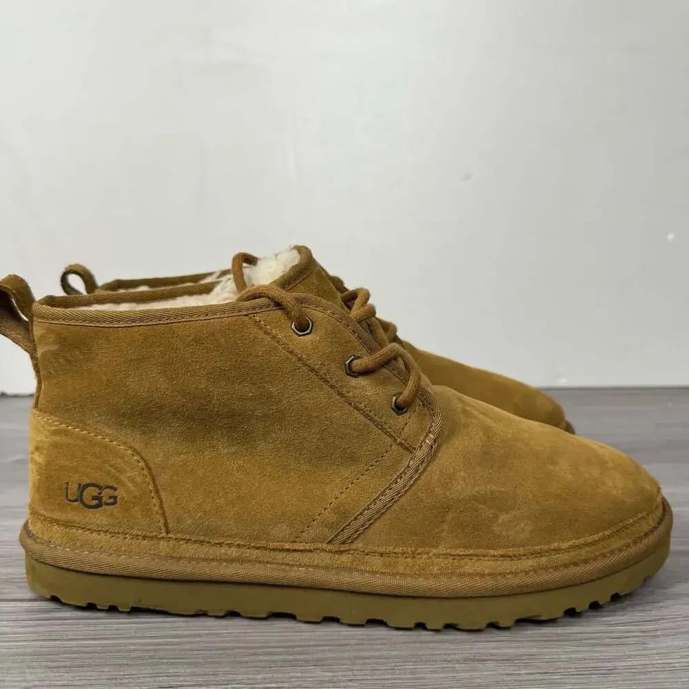 UGG Neumel Suede Lace-Up Chukka Boots - Chestnut